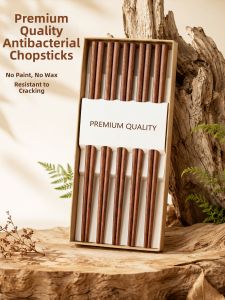 youqin | Antibacterial Mold-Resistant Non-Slip Ironwood Chopsticks 10 Pairs