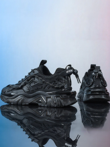 Warrior | Breathable Versatile Black Dad Shoes