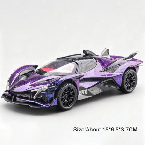 MAKEDA | 1:32 Apollo EVO Bolide Supercar Model Toys Alloy Diecast Cars Rubber Tires Metal Body Doors Opened Sound Light Vehice Child Gift
