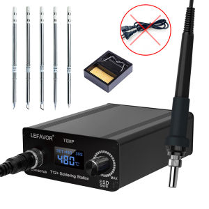 T12 Soldering Station LCD/0LED display Intelligent soldering iron 75W 180-480C Fast Heating Intelligent Anti-Static Thermostat