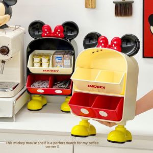 Adorable Mickey Home Entryway Storage Box Key Jewelry Necklace Organizer Desktop Storage Box Cartoon Pattern Fixed Structure