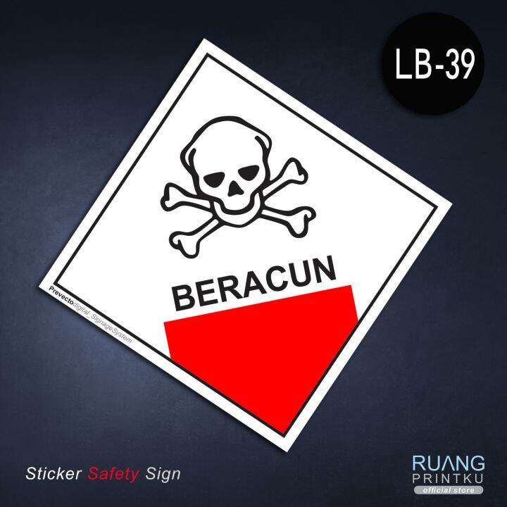 Stiker Label Limbah B3 Beracun Lazada Indonesia