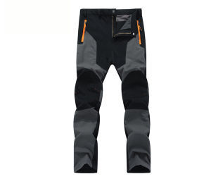 Men Summer Hiking Pants Thin Breathable Wear-resistant Water Splash Prevention Quick Dry UV Proof Climbing Trousers