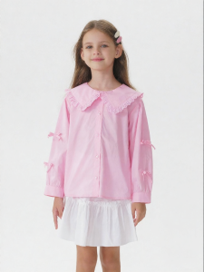 Marc&Janie | Lace Peter Pan Collar Bow Children Shirt Autumn