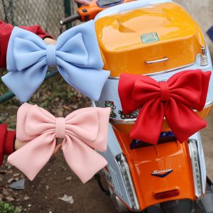 【Pphha】Helmet Bow Decoration Double-layer Cute Bowknot Accessories Women Girls DIY Electric Bike Motorcycle Ornament