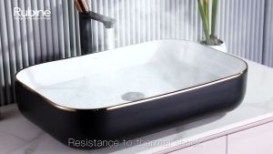 Rubine x sgPlumbMart  EVEA 50  Countertop Ceramic Basin 500x400x140mm Toilet Bathroom Basin Table Top Basin