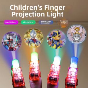 Ultraman Cartoon Fun Light Finger Projector Torch