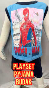 BAJU SIANG SET BUDAK LELAKI PLAYSET BUDAK LELAKI PYJAMAS BUDAK SINGLET BUDAK SIZE 2-6 BRAND NF BAJU BUDAK PEREMPUAN