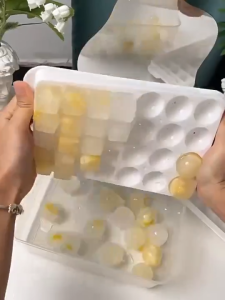 Khay làm đá làm thạch 32 ô tròn và vuông