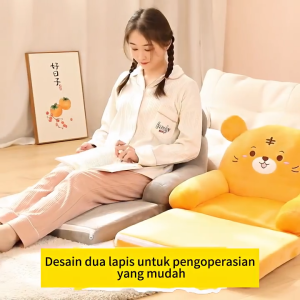 Sofa Lipat Anak Kursi Santai Lipat sofa lipat Kursi Lipat Tidur Pola kartun yang lucu