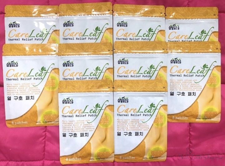 Care Leaf Thermal Relief Patch 8 Patches Lazada PH
