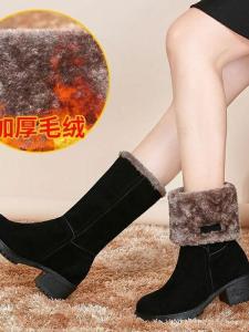 Giày Bốt Mùa Đông Lót Lông Cừu Dày 2025 Giày Bốt Ngắn Mùa Đông Cho Nữ Giày Bốt Đi Tuyết Ấm Áp Chống Trượt Thoải Mái Giày Bốt Cotton