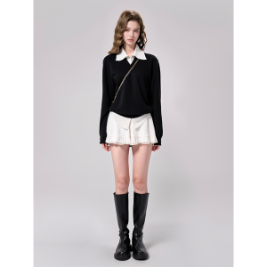 Bộ Áo Hoodie Nữ Dáng Ôm Phong Cách Lười Biếng Mùa Thu 2 Món