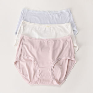 Silk Feeling Womens Triangle Underwear Lightweight Breathable Summer Cool Sensation Butterfly Knot Decorated Invisible Elastic Pants