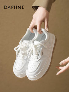 Daphne Womens Casual Shoes Spring 2025 High Top Flat Thick Bottom Large Head Versatile Comfortable Sports Leisure Sneakers