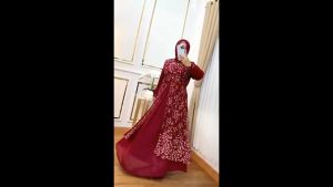 Gamis Brokat Mewah Rahma: Dress Ceruty Babydoll & Kondangan Elegan