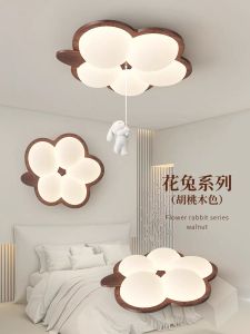 โคมไฟติดฝ้าเพดานสไตล์ย้อนยุคสำหรับห้องนอน โคมไฟห้องนั่งเล่นแบบประหยัดสายตา โคมไฟ LED สำหรับห้องนั่งเล่นแบบติดฝ้าเพดาน