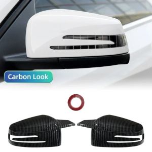 Sticking Rearview Side Mirror Covers Cap For Mercedes Benz W176 W246 W212 W204 C117 X156 X204 W221 C218 M Accessories