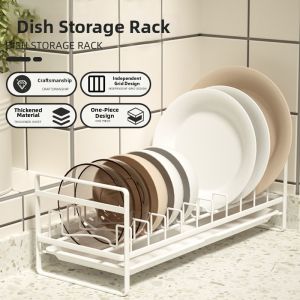 Bowl and Plate Storage and Draining Organizer
