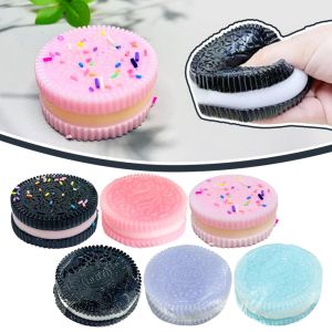 Oreo Soft Taba Squishy Toy Slow Rebound Soft Cookies Pinch Fidget Decompression Toy Squeeze Paw Toy