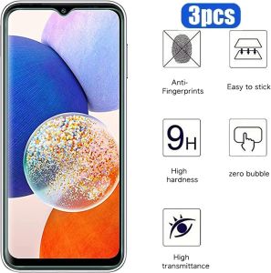 3Pcs Tempered Glass For Redmi Note 11 11S Global 14S 14 SE 13 12 5G Pro 4G 13R 12R 12T 11E Pro Screen Protector