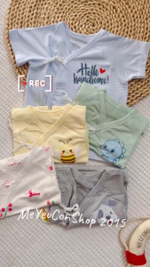 [Newborn Dưới 5kg] Áo Sơ Sinh Cột Dây Chất THUN LẠNH MODAL Cao Cấp Mềm Mát Cho Bé - BUNNY