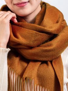 Eordos 100% Pure Cashmere Scarf Womens Shoulder Wrap Mens Thickened Neck Warmer Winter Wave Pattern High End Fashion Accessory