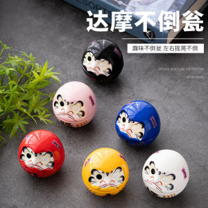 Damo Toppling Man Cat Attracting Fortune Ceramic Home Decorations Japanese Style Sushi Restaurant Decorations Creative Home Decor