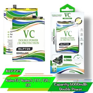 BATERAI VC DOUBLE POWER BLP729/realme 5/C3/C11/S1/S2 Battery batre