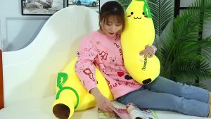 ตุ๊กตาหมอนกล้วย หมอนใบยาว ของเล่นเด็ก ของขวัญ