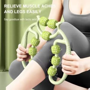 9-Wheel Fascia Muscle Roller Cellulite Roller Massage Roller for Relieve Muscle Soreness Thigh Calf Arm Reduce Cellulite