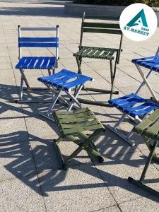 AT.Market เก้าอี้ เก้าอี้ตกปลา เก้าอี้พับเก็บได้ เก้าอี้แบบพกพา สำหรับตกปลา รหัส 179