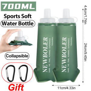 NEWBOLER | NEWBOLER Sports Water Bottles BPA-Free Collapsible Soft Flask Running Camping Hiking Hydro Flask Soft Water Bottle for Hydration