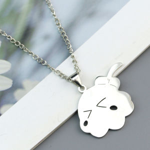 Cute Bocchi The Rock Necklace Anime Titanium Steel Pendant Necklace Cosplay Accesseries