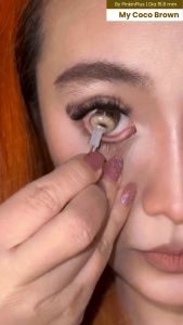 COD SOFTLENS COCO BROWN 15MM NORMAL & MINUS BY PINKIN SOFTLENS