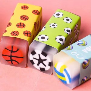 10pcs Sport Erasers Basketball Football Volleyball Erasers Fun Erasers Sports Ball Erasers For Classroom Rewards Home