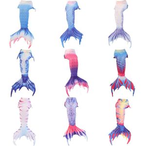 New Childrens Mermaid Swimsuit Pink Mermaid Tail Princess Dress for Girls Thermal Spring Swimming Costume Kids Fitness Gear