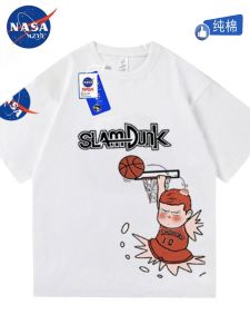 Áo Thun Cotton Tay Ngắn Hoạt Hình Mùa Hè Cho Bé Trai Hợp Tác Thể Thao NASA Áo Thun Trẻ Em Thời Trang Hợp Thời Trang