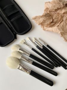 Portable Full Set Animal Soft Hair Makeup Brushes Cosmetic Eyeshadow Palette Organizer Storage Label Beauty Tools Kit