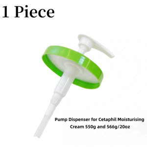 Pump Dispenser for Cetaphil Moisturising Cream 550g and 566g/20oz Pump Head with Lid Compatible with Cetaphil Body Moisturizer