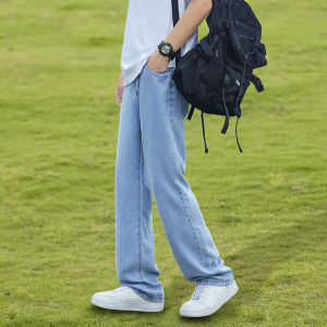 Fall Winter Mens Wide Leg Casual High Street Vintage Loose Long Jeans Straight Tube American Style Hong Kong Trend Denim Pants