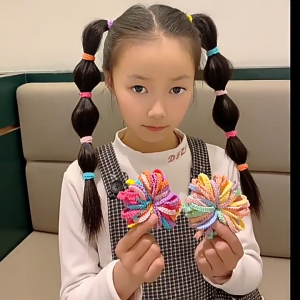 Ikat Rambut Anak Perempuan Isi 50 Pcs Karet Elastis Model Renda Aksesoris Fashion HG KCR25