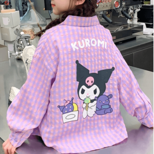 Áo Khoác Cardigan Kẻ Caro Cho Bé Gái Mùa Xuân Mẫu Mới Áo Khoác Kuroko Cho Bé Gái Trang Phục Mùa Xuân Cho Trẻ Sơ Sinh