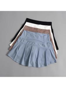 กางเกงกีฬาสั้นผู้หญิง ฤดูร้อน 2025 ใหม่ วิ่ง กางเกงกระโปรงสั้นป้องกันแสง เอวสูง กระชับสัดส่วน โยคะ แบดมินตัน กางเกงขาสั้น