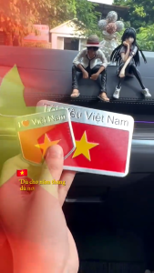 Miếng dán cờ Việt Nam TYVN trang trí ô tô xe máy chất liệu hợp kim cao cấp
