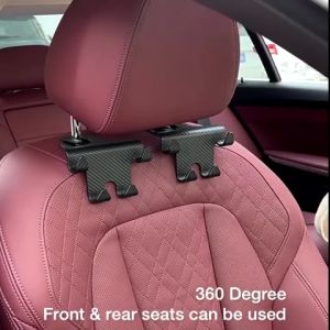 4 in 1 Car Hook Back Seat Hook 1pc/set Car Seat Hanger Storage Headrest Hooks Phone Holder Shopping Bag Ikat Tepi Gantung Organizer 4 Hook