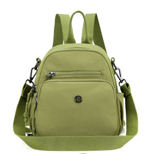 KVKY Fashionable Mini Nylon Backpack Womens Crossbody School Bag Street Trend Dual-Shoulder Bag Waterproof Casual Backpack