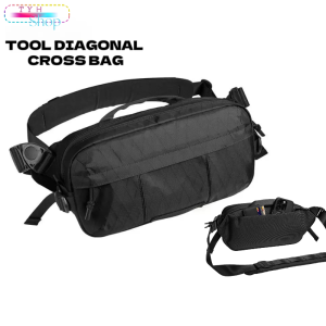 High quality diamond grid workwear chest bag waterproof commuting mens single shoulder crossbody bag zipper shoulder bag