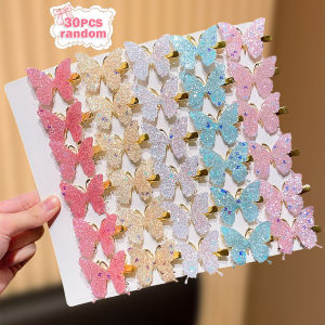 30pcs Shiny Butterfly Hair Clips for Girls Perfect Hair Accessories Gift for School Outdoor Play Birthday Parties Amusement Park