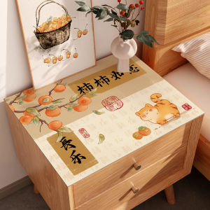 New Chinese Style Bedside Table Protection Pad Waterproof Oil-resistant Non-washable Tablecloth Washing Machine Dust-proof Table Mat Cover Cloth